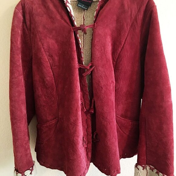 Torrid Suede Hoodie Jacket Size 2 18/20 - Picture 8 of 13